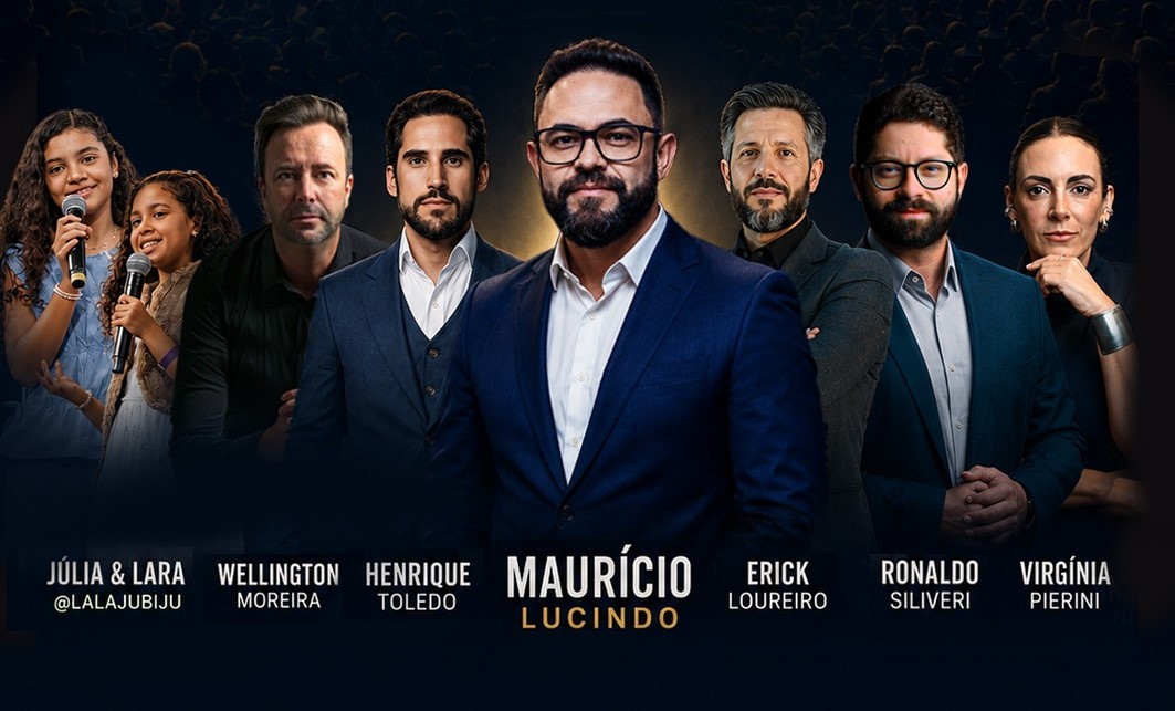 Maurício Lucindo com convidados e palestrantes no palco da Imersão Método MIS em Alphaville